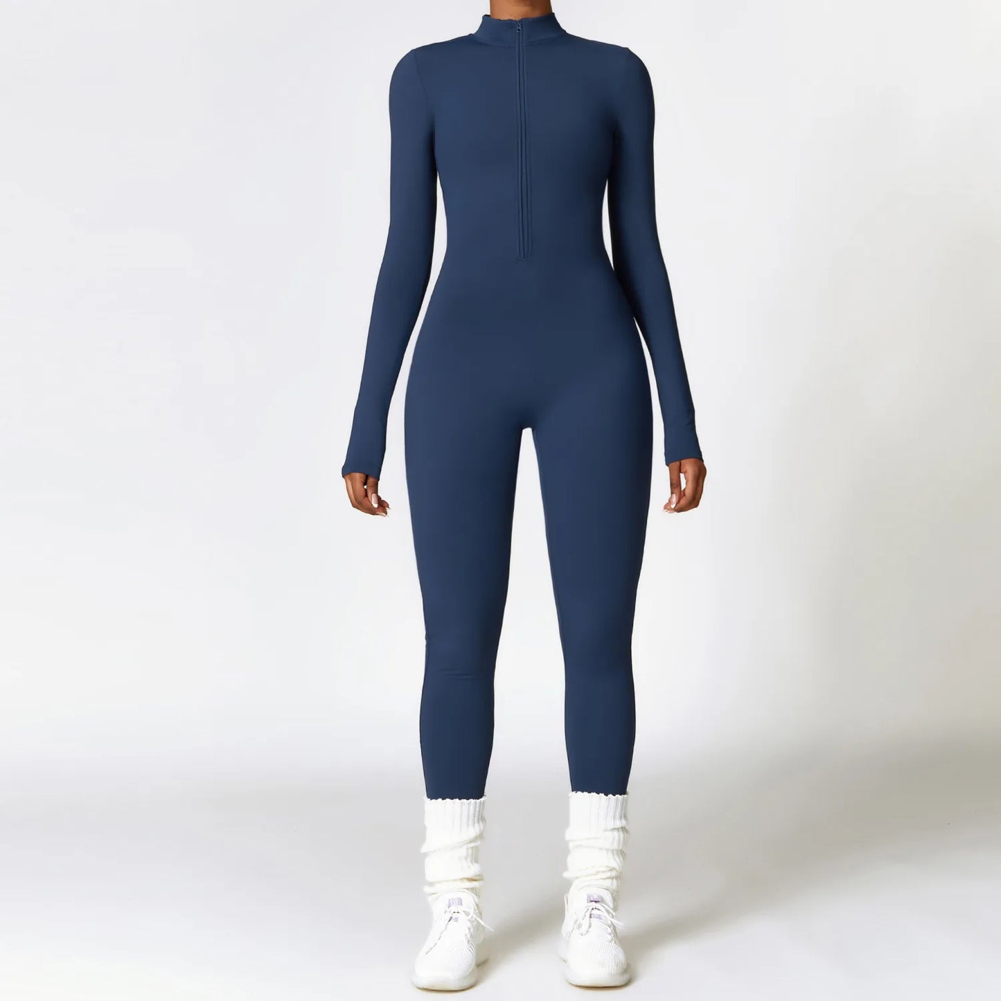 Endura X Zipper Yoga Rompers Long Sleeved One-piece